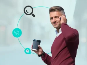 Atención omnicanal móvil con Omnis Contact Center CX.